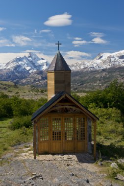 Church of Estancia Cristina in Los Glaciares National Park clipart