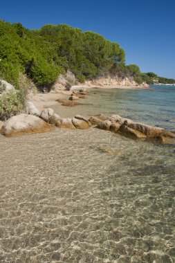 Beach in Conca Verde, Sardinia clipart