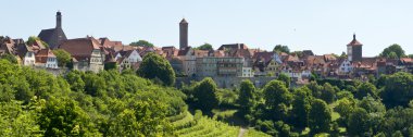 Panorama of Rothenburg ob der Tauber clipart