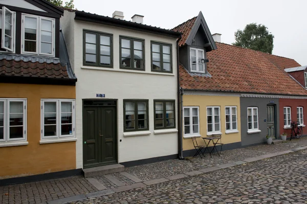 Houses in the old town of Odense — Stock Photo, Image