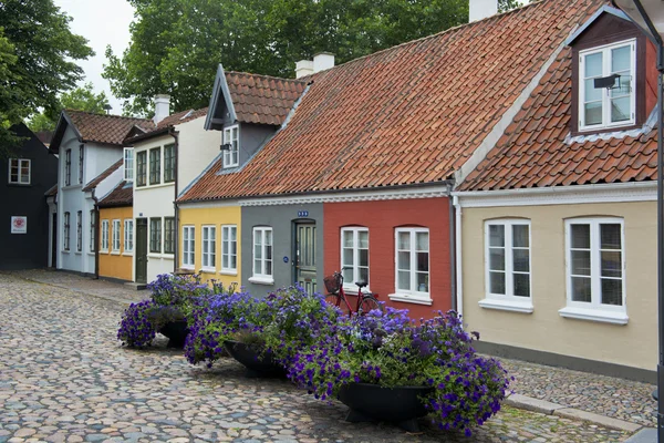 A régi város Odense házak — Stock Fotó