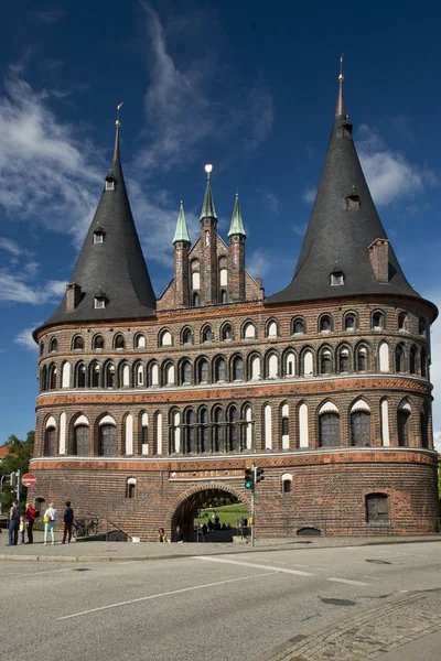 Holstentor in Lubeck — Stock Photo, Image