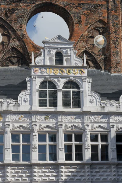 Stadhuis in lubeck — Stockfoto