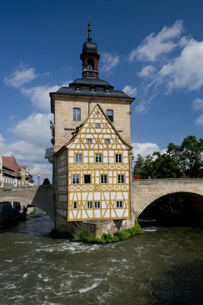 Prefeitura velha em bamberg — Fotografia de Stock