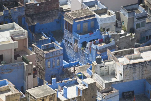 Vue de la ville bleue depuis le fort Mehrangarh — Photo