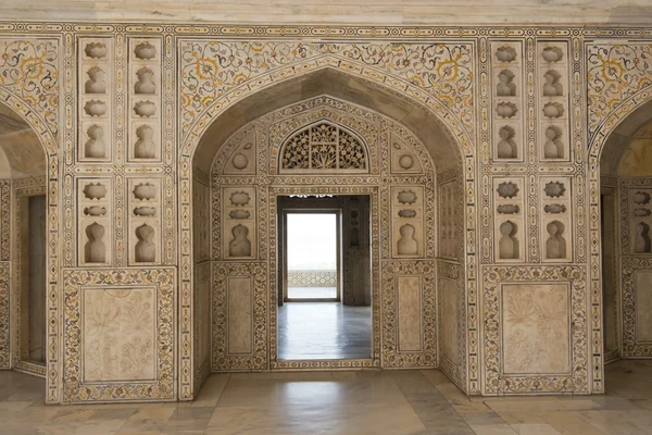 Palast auf der agra fort — Stockfoto