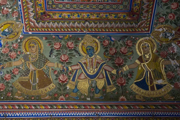 Decorated Haveli in Mandawa — Stock Photo, Image