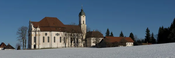 Wieskirche in de winter — Stockfoto