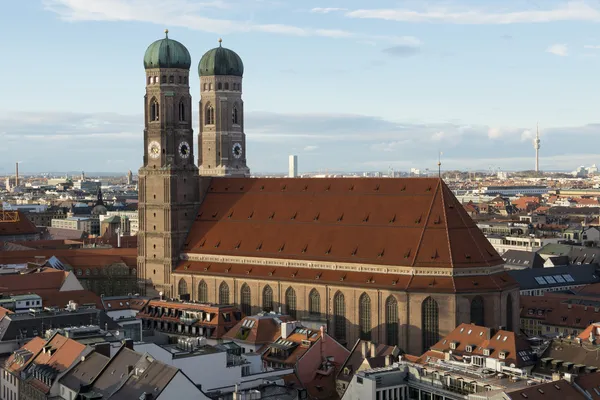 Aerial view of the Frauenkirche — Stock Photo, Image