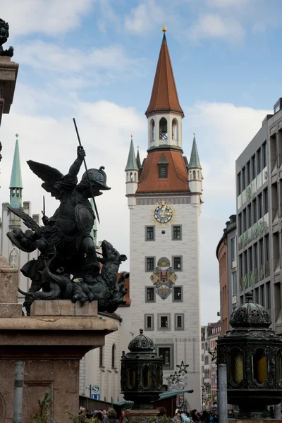 Das alte Rathaus von München — Stockfoto