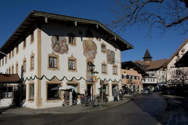 Luftmalerei in Oberammergau — Stock Photo, Image