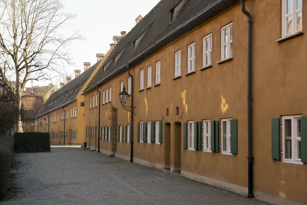 Fuggerei w Augsburgu — Zdjęcie stockowe