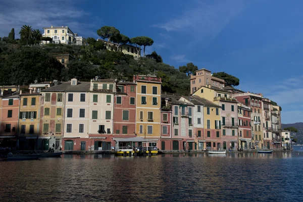 Casas coloridas em Portofino — Fotografia de Stock