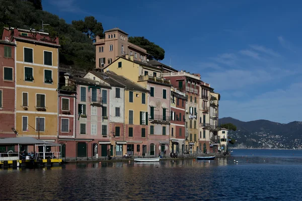 Casas coloridas em Portofino — Fotografia de Stock