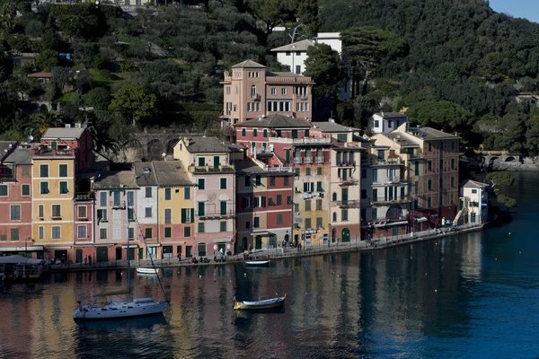 Portofino renkli evleri — Stok fotoğraf