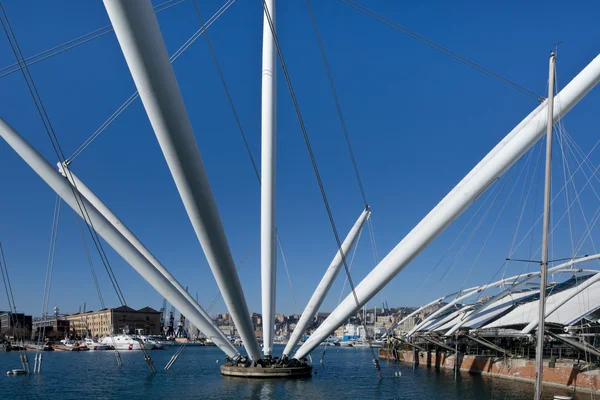 Le Bigo dans l'ancien port de Gênes — Photo