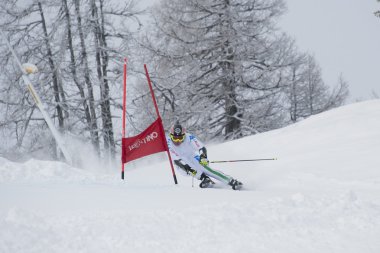 kayakçı büyük slalom testi