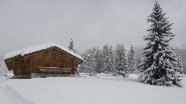 val di fassa içinde dağ evi
