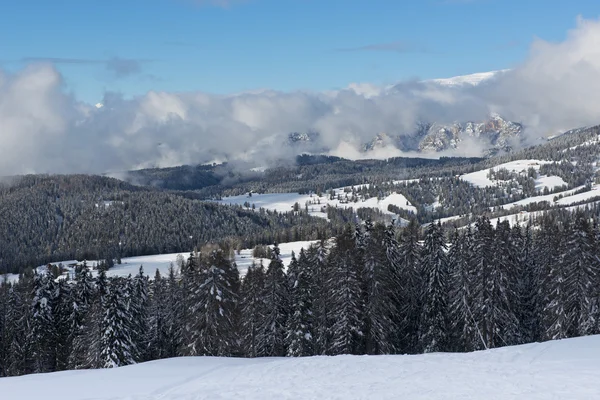 Zimowy krajobraz w dolomiti — Zdjęcie stockowe