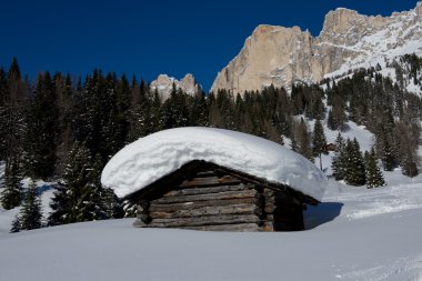 Chalet dolomiti içinde