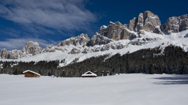 Chalet in the Dolomiti clipart