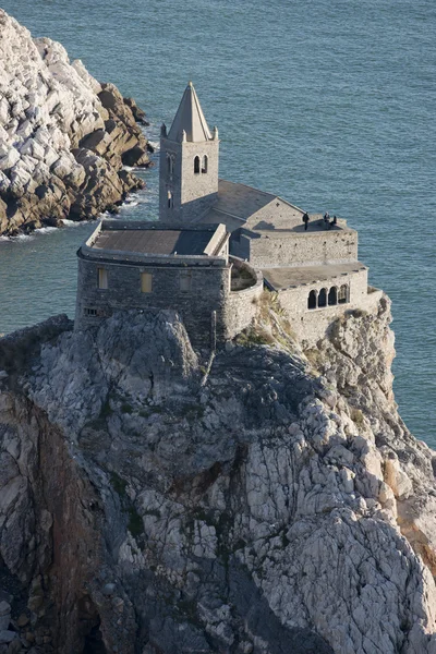 Kościół san Pietro w portovenere Zdjęcia Stockowe bez tantiem