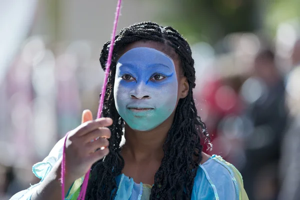 Masker in the Lemon Festival Parade — Stock Photo, Image