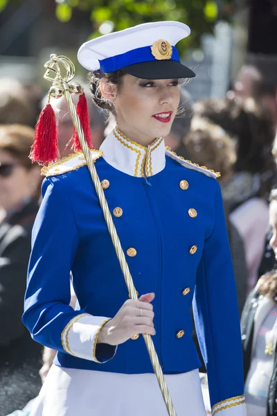 Majorette in the Lemon Festival Parade — Stock Photo, Image