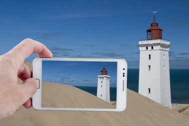Deniz feneri için bir fotoğraf çekimi