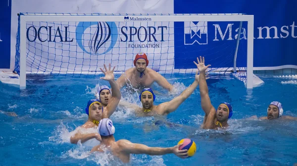 Waterpolo overeenkomen met pro recco - barceloneta — Stockfoto