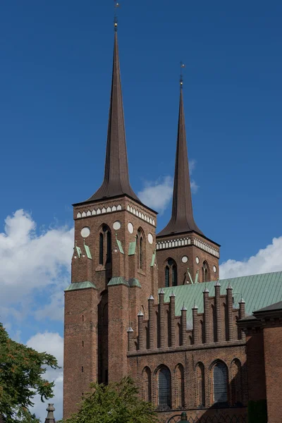 Roskilde-székesegyház tornya — Stock Fotó