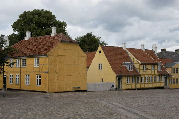 Дома в Roskilde — стоковое фото