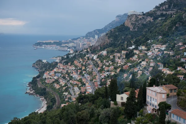 De kust tussen roquebrune en monaco — Stockfoto