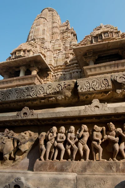 Lakshamana chrám v khajuraho — Stock fotografie