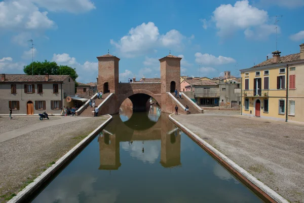 Trepponti w comacchio — Zdjęcie stockowe