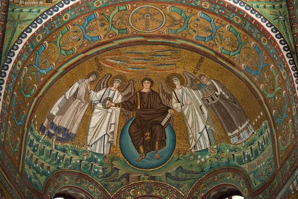 Mosaic in San Vitale — Stock Photo, Image