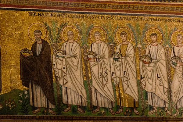 Mosaic in Sant'Apollinare Nuovo — Stock Photo, Image