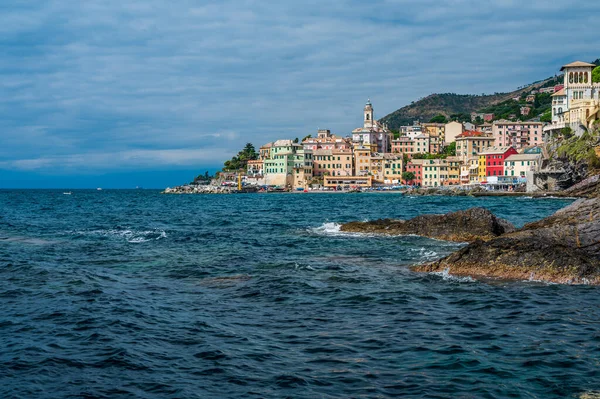Vista Sobre Antiga Aldeia Bogliasco Riviera Italiana — Fotografia de Stock