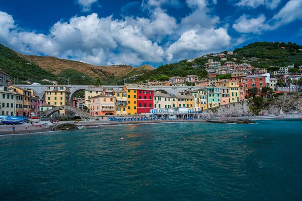 Blick Über Das Antike Dorf Bogliasco Der Italienischen Riviera — Stockfoto