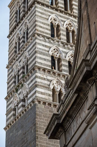 Eski Viterbo Kasabasındaki Katedralin Çan Kulesi Antik Papa Şehri Lazio — Stok fotoğraf