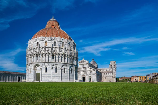 Baptistery World Famous Piazza Dei Miracoli Pisa One Unesco World — Stock Photo, Image