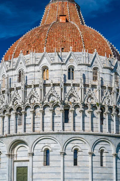 Baptistery World Famous Piazza Dei Miracoli Pisa One Unesco World — Stock Photo, Image