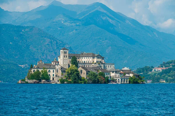 Isla San Giulio Una Isla Dentro Del Lago Orta Piamonte —  Fotos de Stock