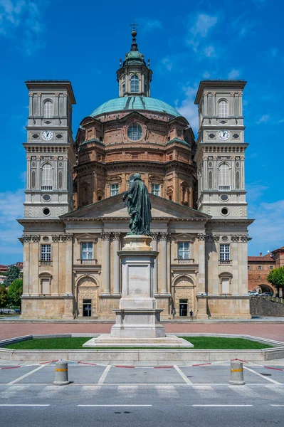 Santuario Regina Montis Regalis Uma Igreja Monumental Localizada Vicoforte Piemonte — Fotografia de Stock