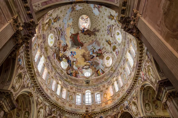 Santuario Regina Montis Regalis Uma Igreja Monumental Localizada Vicoforte Piemonte — Fotografia de Stock