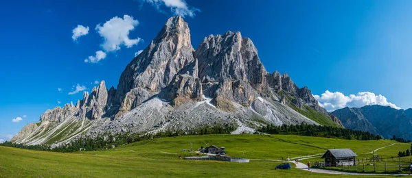 Widok Peitlerkofel Sass Putia Góry Dolomitów Południowym Tyrolu Włochy — Zdjęcie stockowe