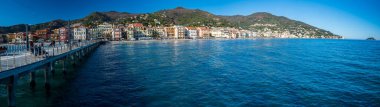 View of the village of Alassio, one of the pearls of the Italian Riviera