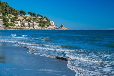 View of the village of Alassio, one of the pearls of the Italian Riviera