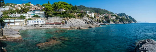 Promede Cliffs Village Zoagli Italian Riviera — Stockfoto