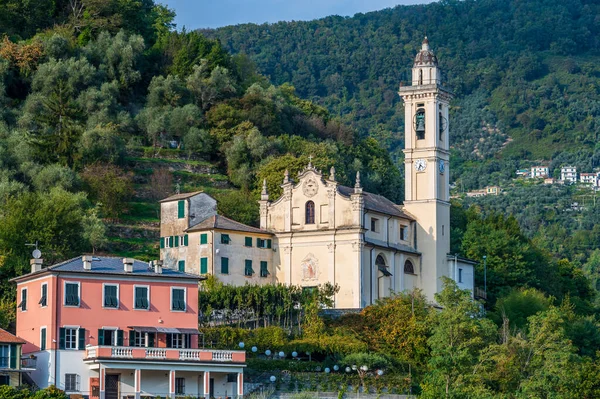 Antike Kirche Chiavari Der Italienischen Riviera — Stockfoto